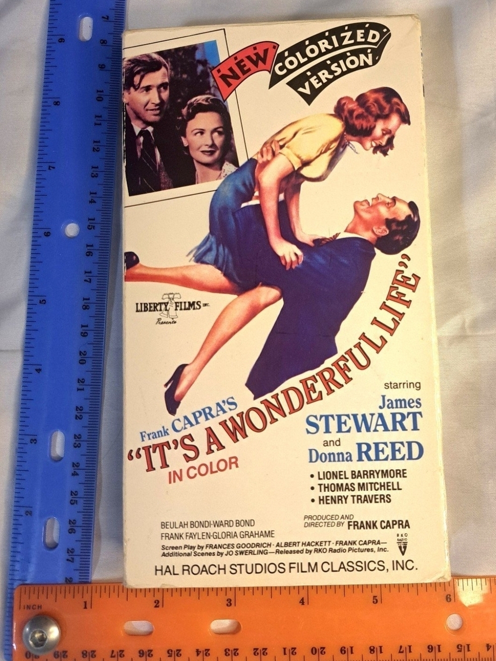 It's a Wonderful Life VHS James Stewart Donna Reed 1989 Colorized Version